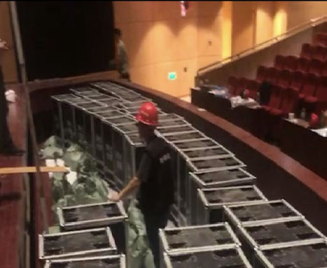 乐池升降栏杆设备